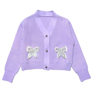 Jewel Bow Cardigan