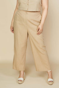 Linen Pinstripe Pants