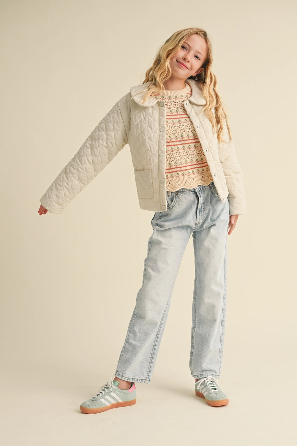 Quilted Collared Jacket