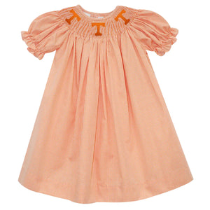 Tennessee Smocked Gingham Embroidered Bishop Dress (preorder)