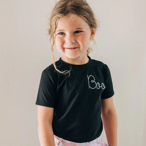 Boo Embroidered Tee