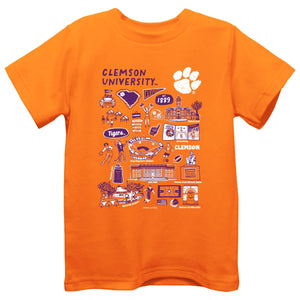 Clemson Tigers Hand Sketched Tee (preorder)