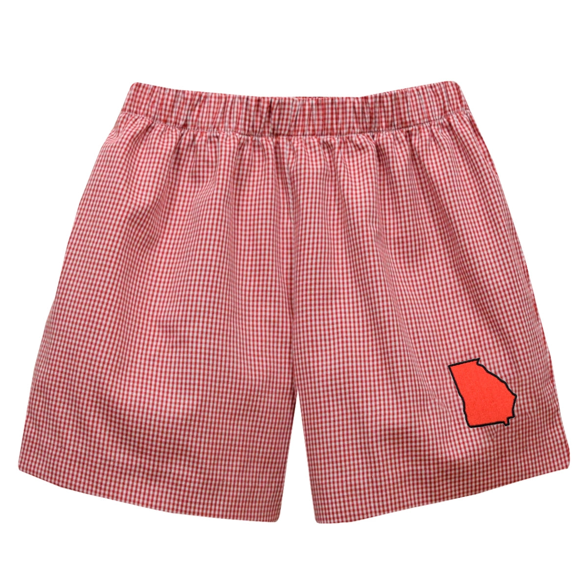 Georgia Embroidered Gingham Pull-On Short (preorder)