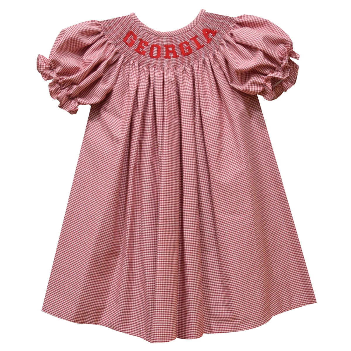Georgia Smocked Gingham Bishop Dress (preorder)