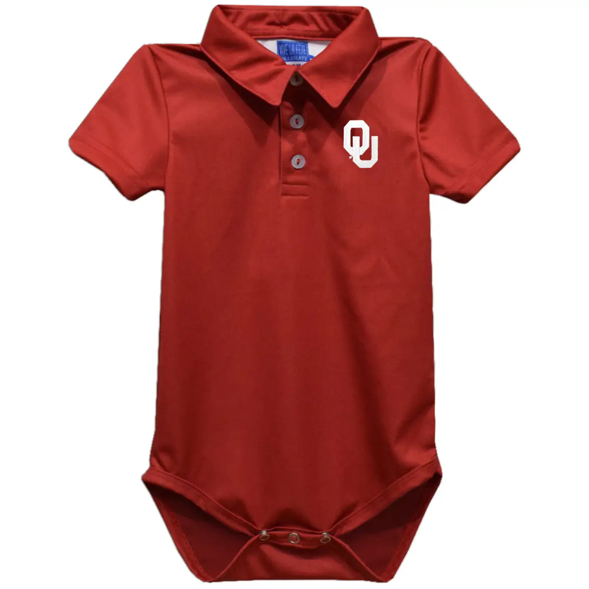 Oklahoma Sooners Embroidered Polo Onesie (preorder)