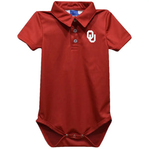 Oklahoma Sooners Embroidered Polo Onesie (preorder)