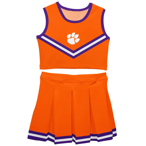Clemson Tigers Sleeveless Cheerleader Set (preorder)
