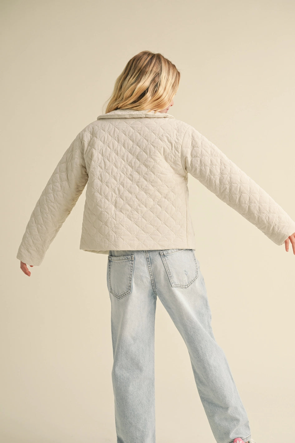 Quilted Collared Jacket