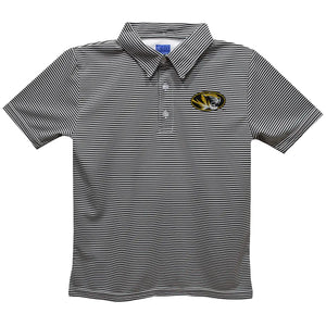 Missouri Tigers Striped Embroidered Polo (preorder)