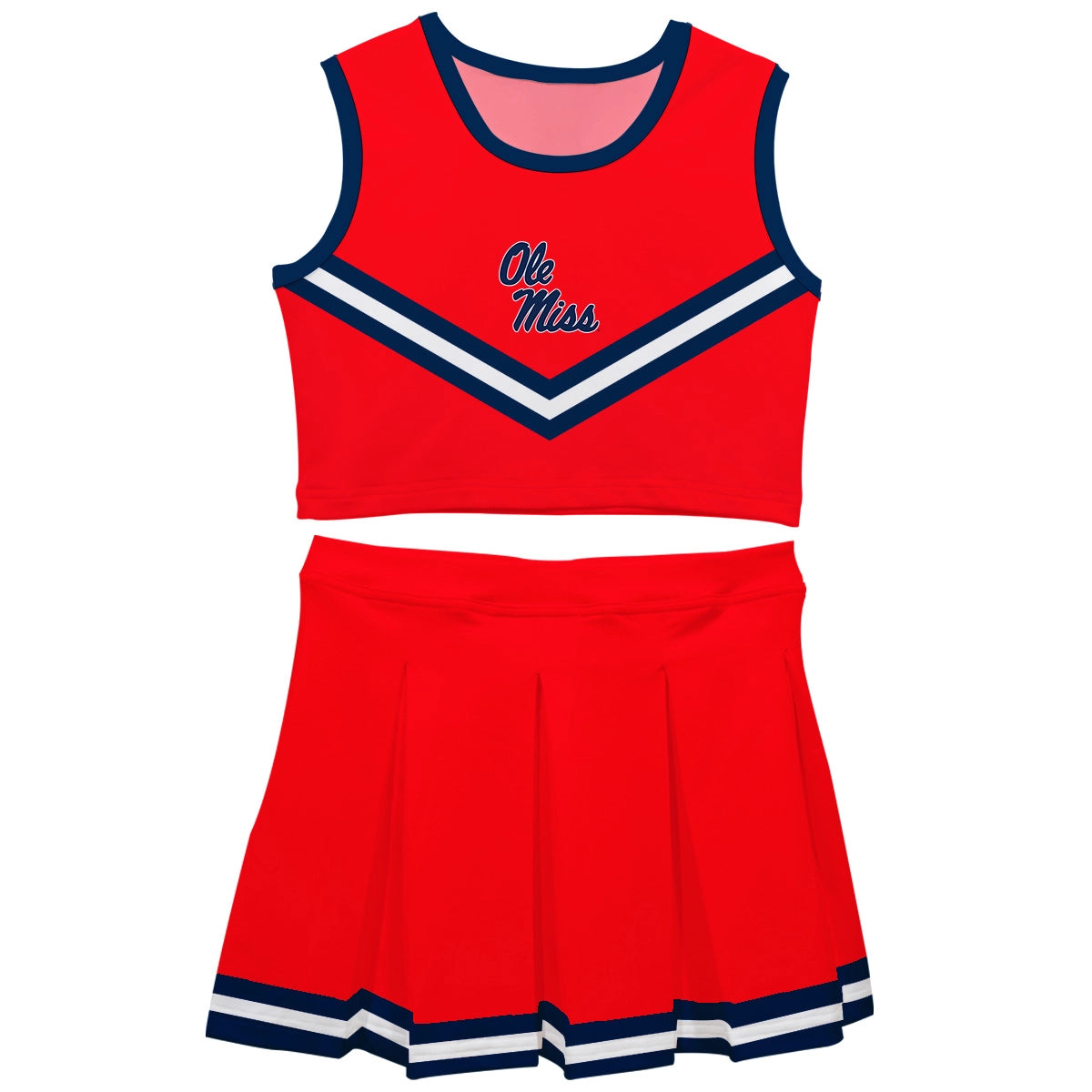 Ole Miss Rebels Sleeveless Cheerleader Set (preorder)