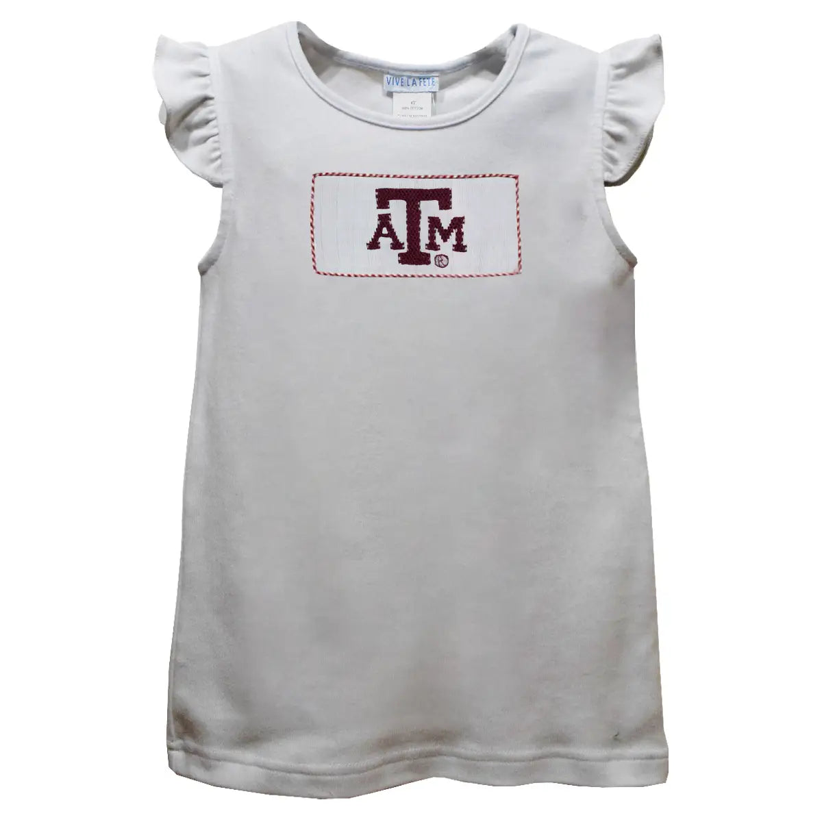 Texas A&M Aggies Smocked Angel Wing Top (preorder)