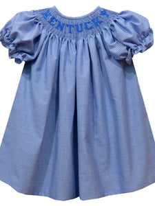 KENTUCKY Smocked Embroidered Bishop Dress  **PREORDER