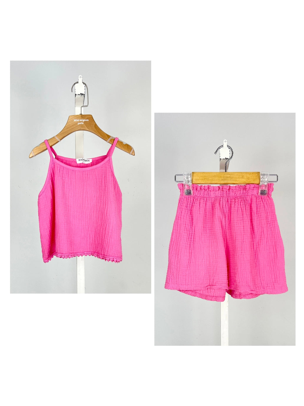 Heart Eyelet Short Set