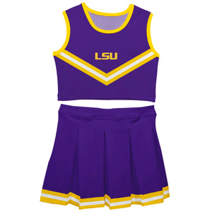 LSU Tigers Sleeveless Cheerleader Set (preorder)