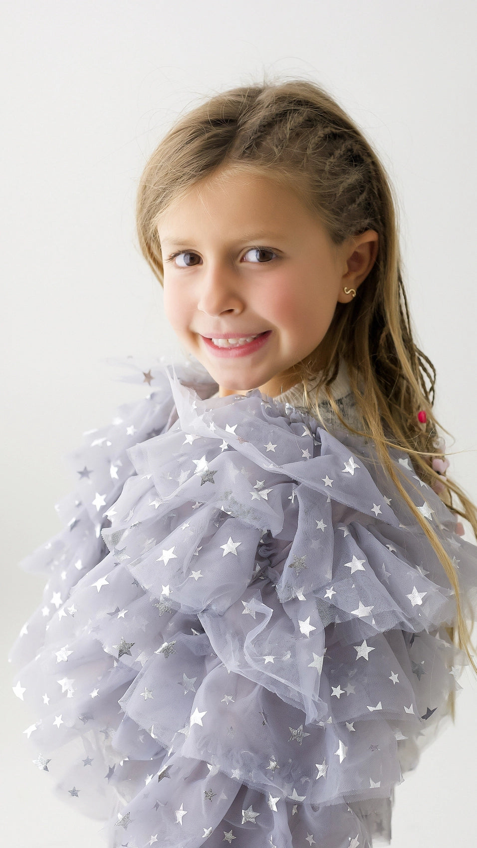 Star Tulle Ruffle Jacket