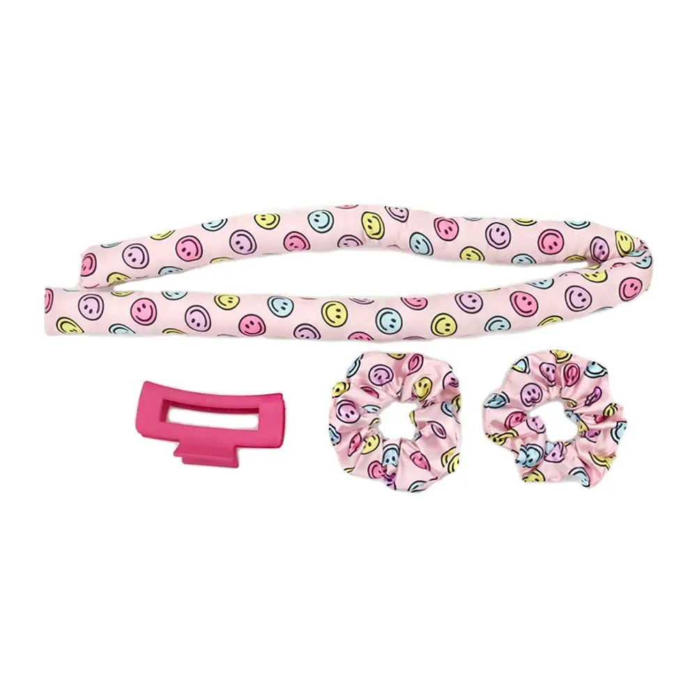 Smiley Satin Heatless Curler Set