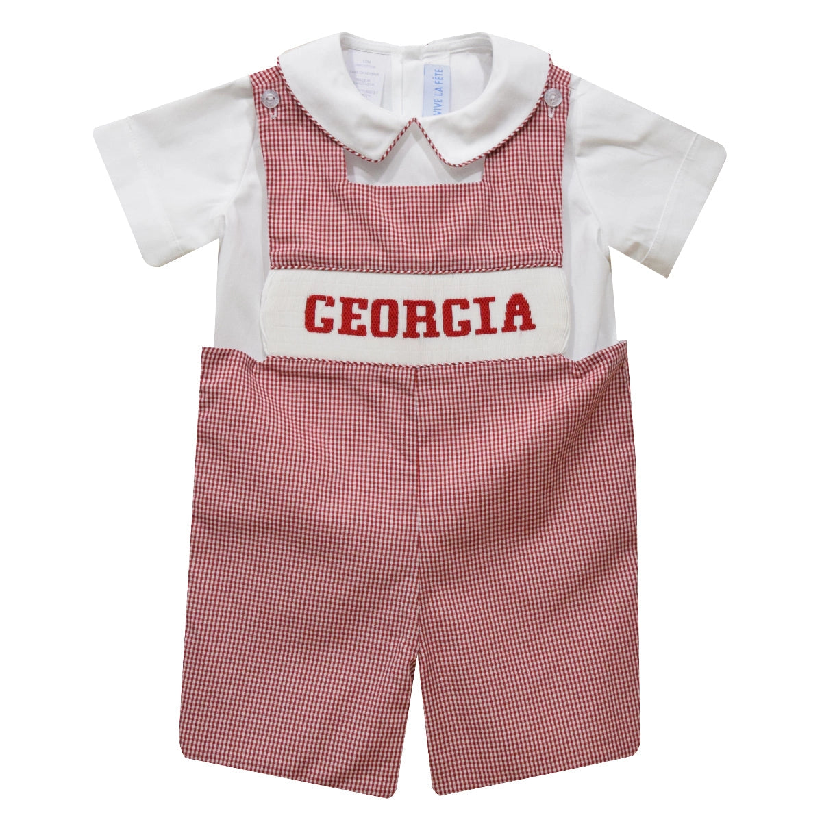 Georgia Embroidered Gingham Shirted Jon Jon (preorder)