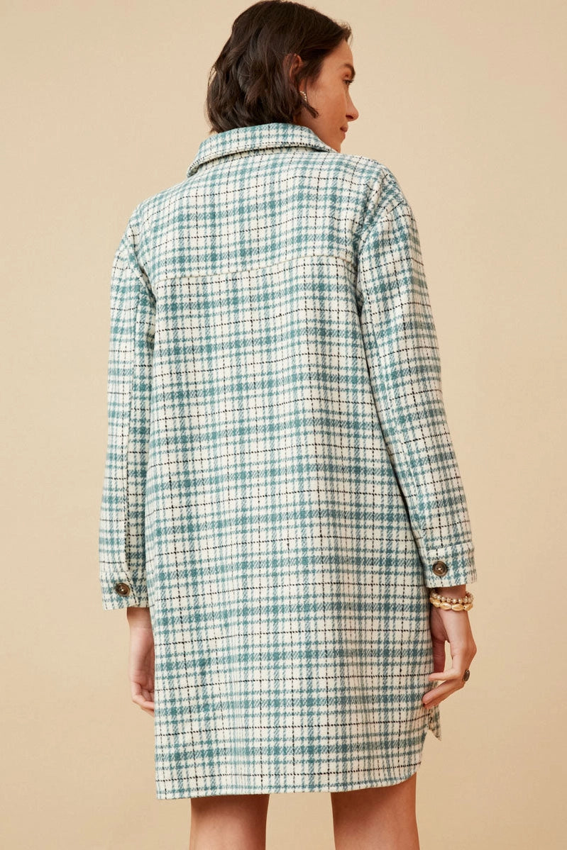 Mama Plaid Flannel Jacket