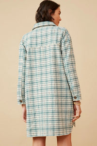Mama Plaid Flannel Jacket