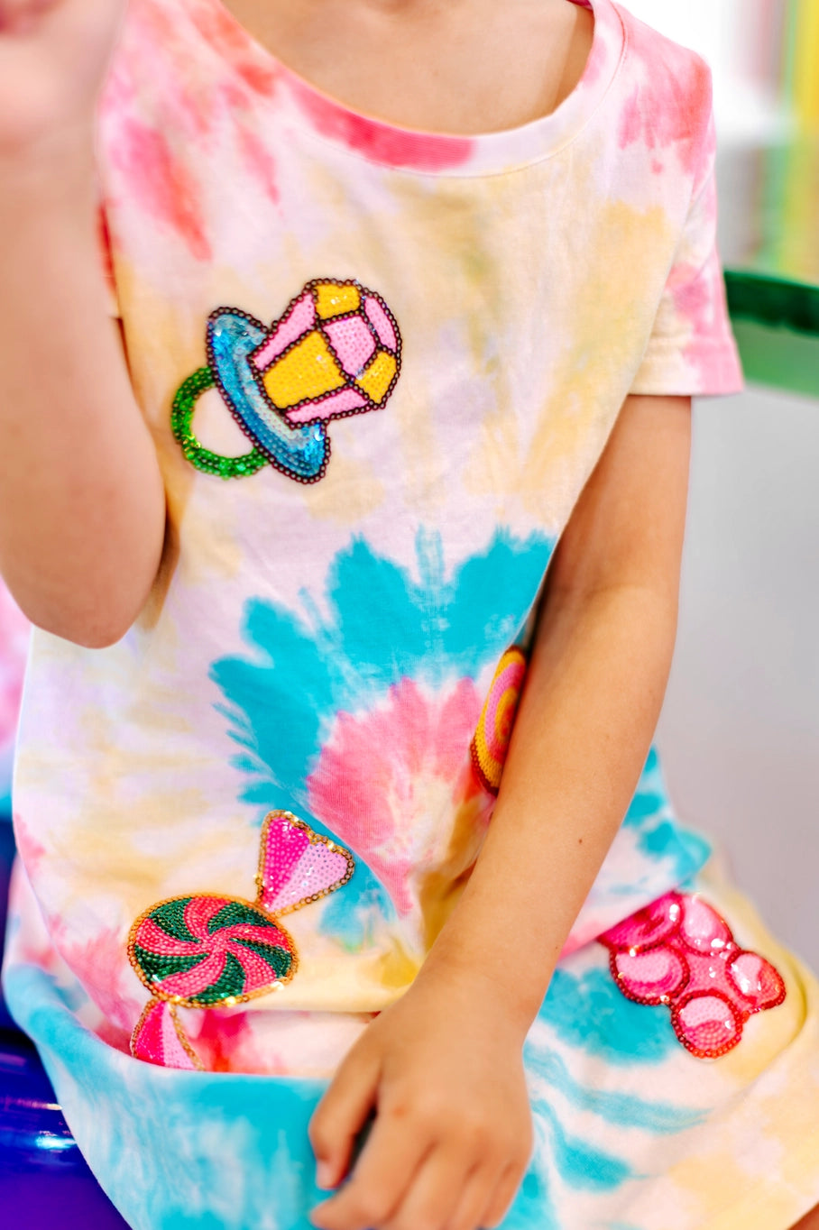 Tie Dye Candy Patch Dress