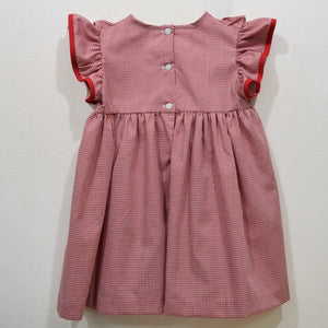 Alabama Crimson Tide Embroidered Gingham Ruffle Dress (preorder)