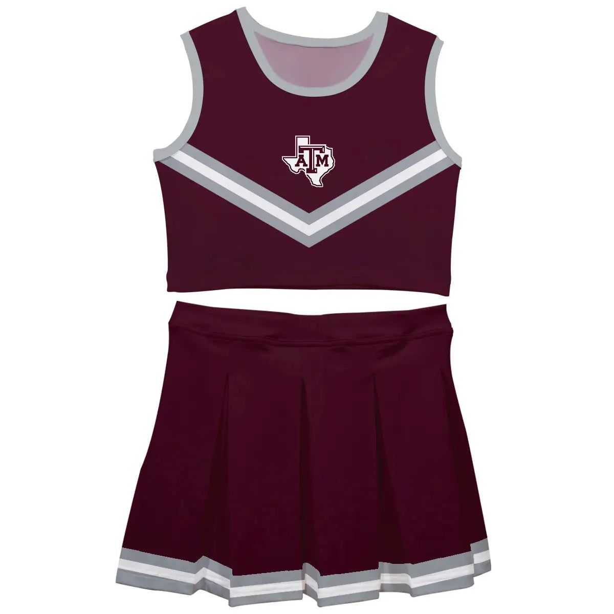 Texas A&M Aggies Sleeveless Cheerleader Set (preorder)
