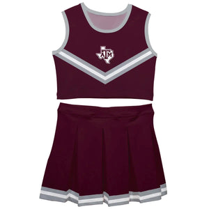 Texas A&M Aggies Sleeveless Cheerleader Set (preorder)