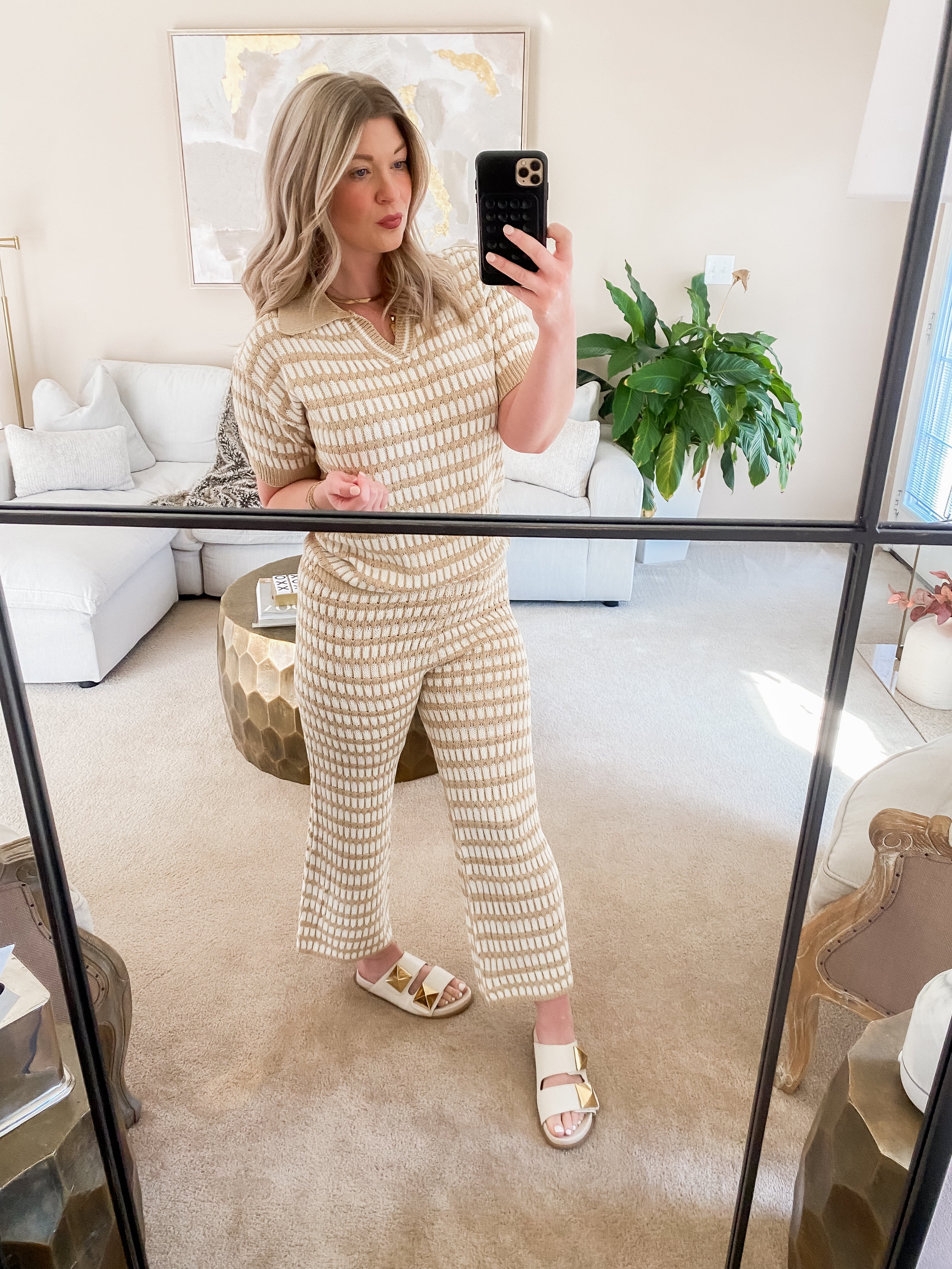 Crochet Striped Pants