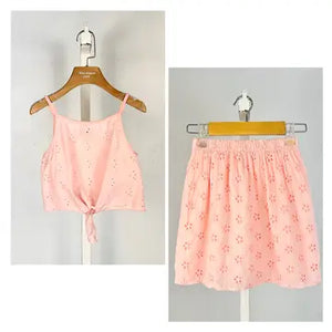 English Eyelet Skirt Set