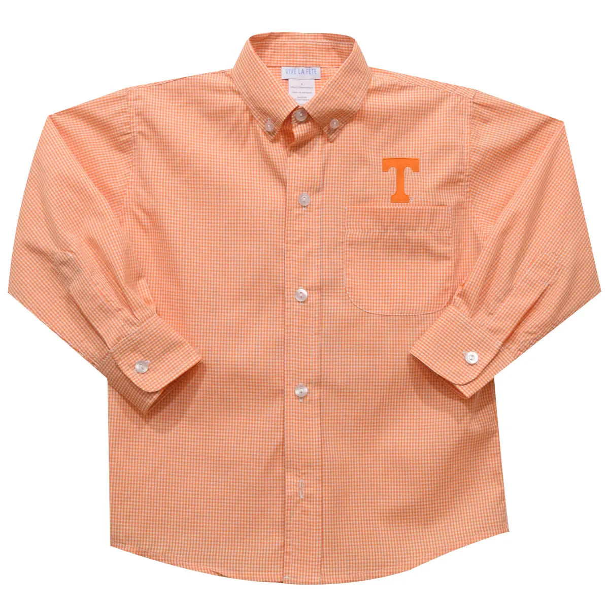 Tennessee Volunteers Embroidered Gingham Button Down (preorder)