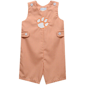 Clemson Tigers Embroidered Gingham Jon Jon (preorder)