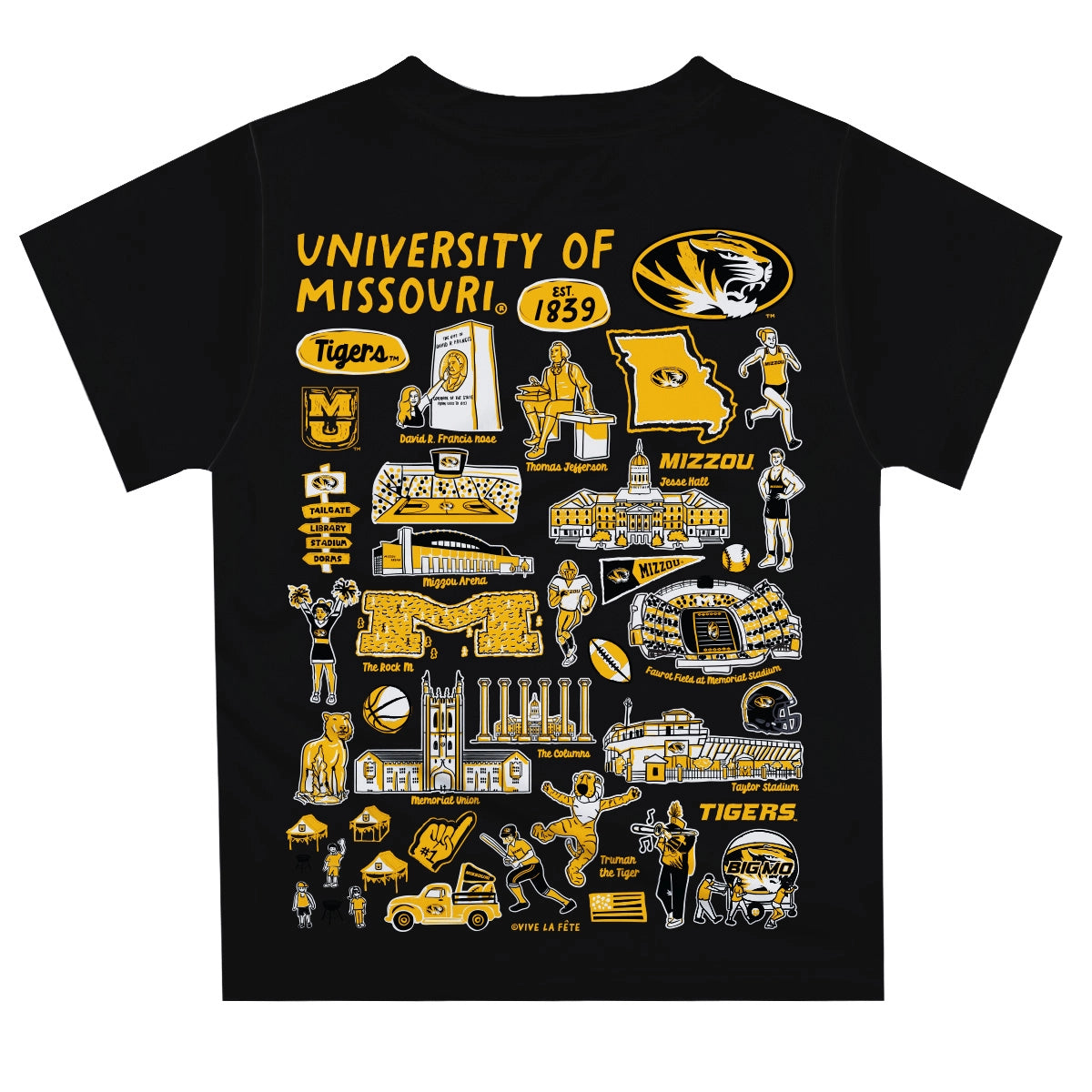 Missouri Tigers Hand Sketched Tee (preorder)