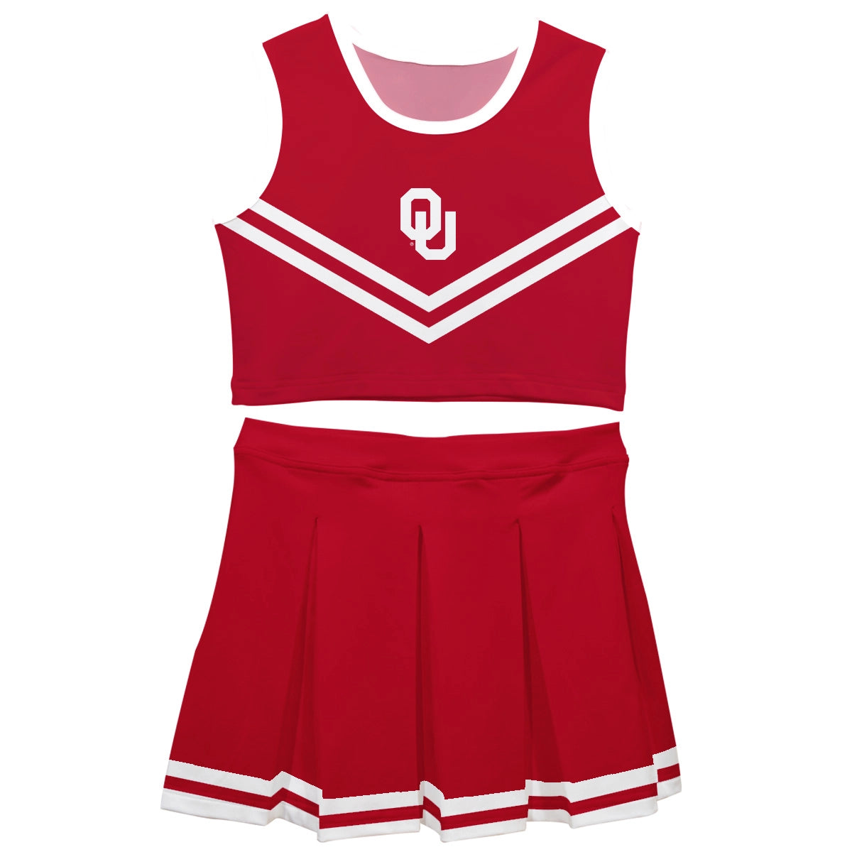 Oklahoma Sooners Sleeveless Cheerleader Set (preorder)