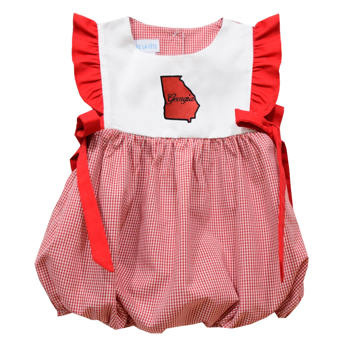 Georgia Embroidered Gingham Bubble (preorder)