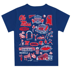 Ole Miss Rebels Hand Sketched Tee (preorder)