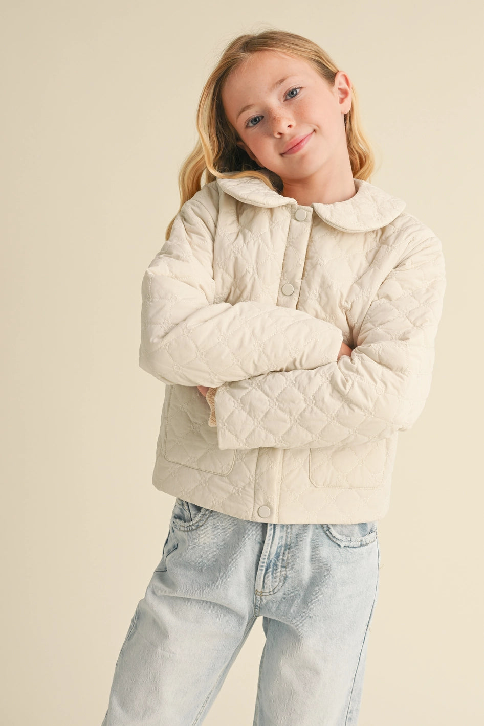 Quilted Collared Jacket