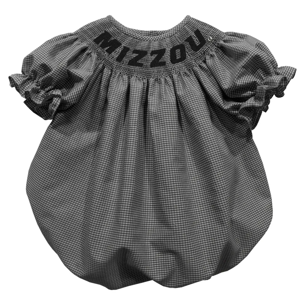 Missouri Tigers Smocked Gingham Bubble (preorder)