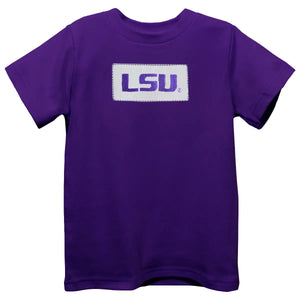 LSU Tigers Embroidered Knit Tee (preorder)
