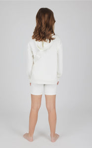 Hoodie & Biker Short Set w/ Crossbody Bag
