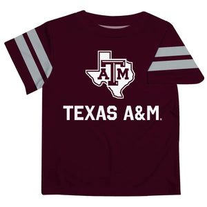 Texas A&M Aggies Striped Tee (preorder)