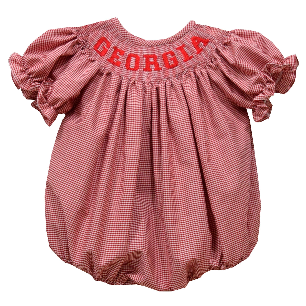 Georgia Smocked Gingham Bubble (preorder)