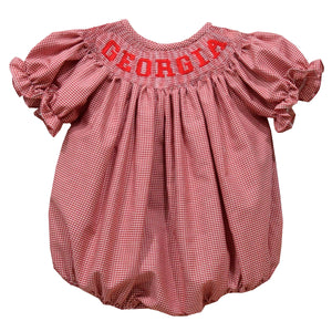 Georgia Smocked Gingham Bubble (preorder)