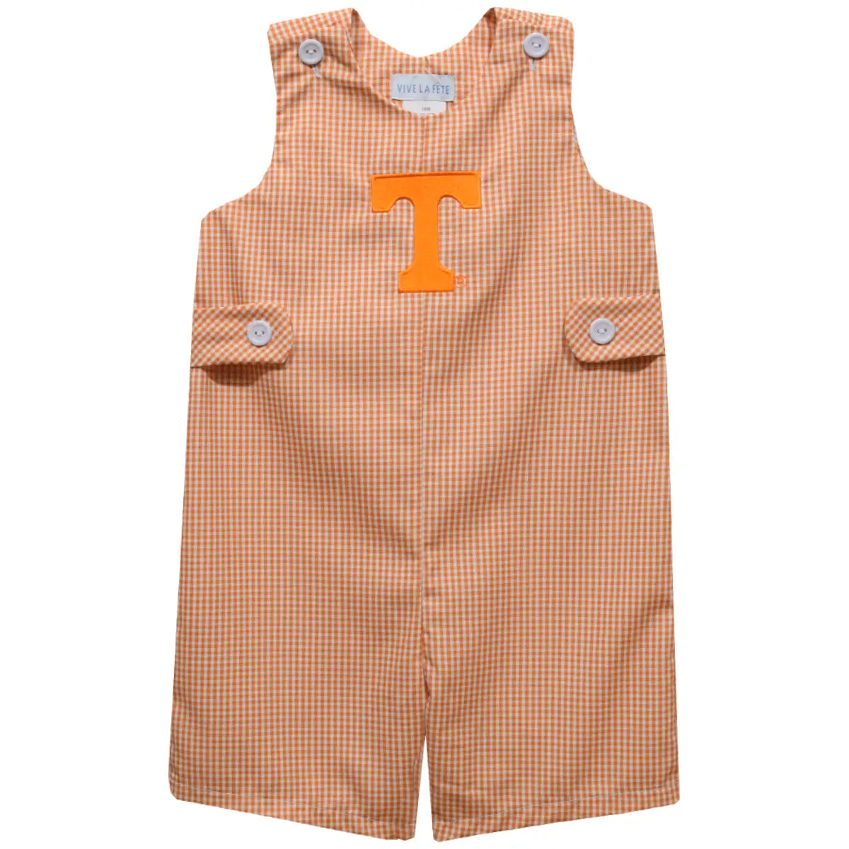 Tennessee Volunteers Embroidered Gingham Jon Jon (preorder)
