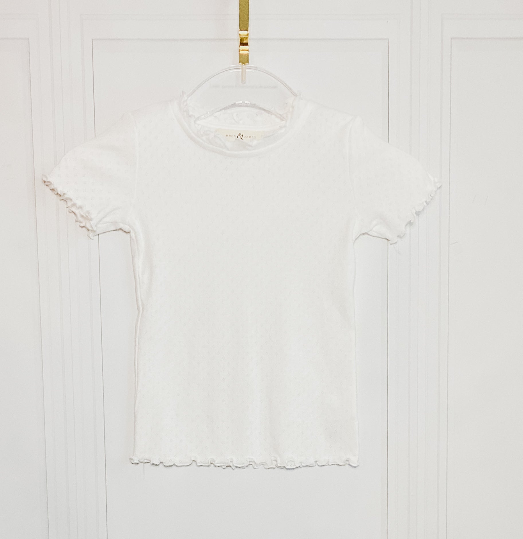 Pointelle Knit Top