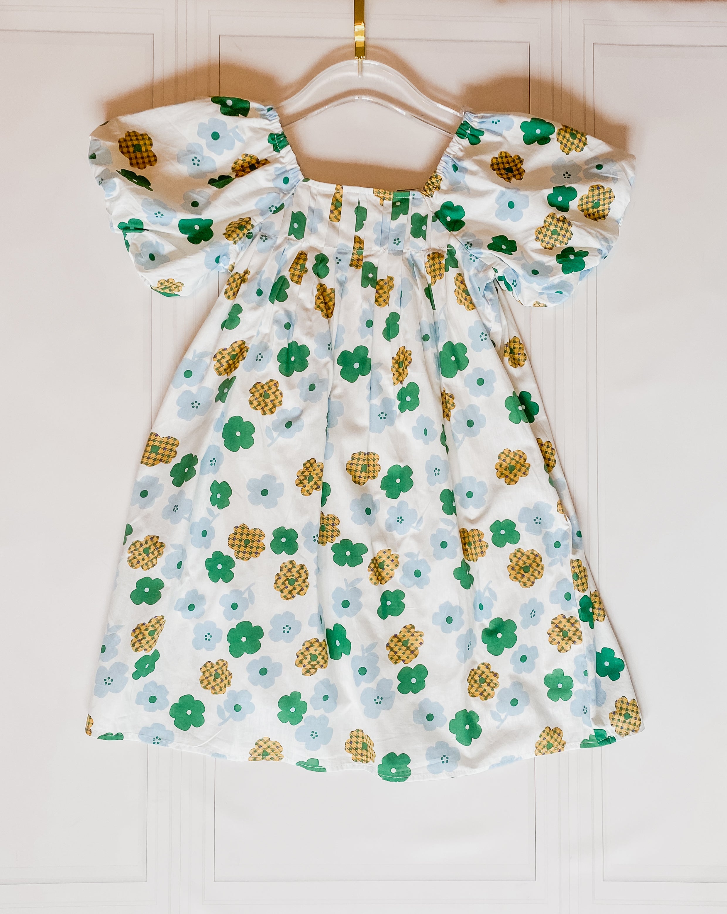 Mod Floral Puff Dress