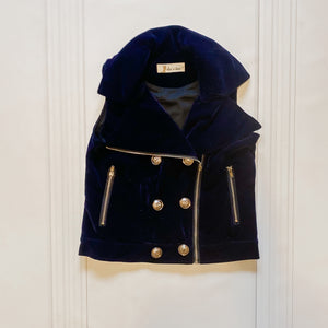 Velvet Zippered Vest