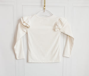 Ruffle Shoulder Top