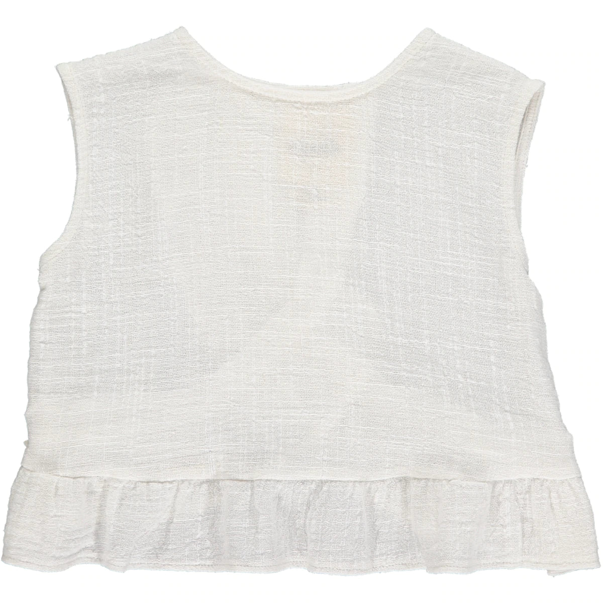 Linen Ruffle Tank