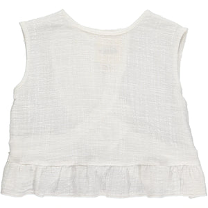 Linen Ruffle Tank