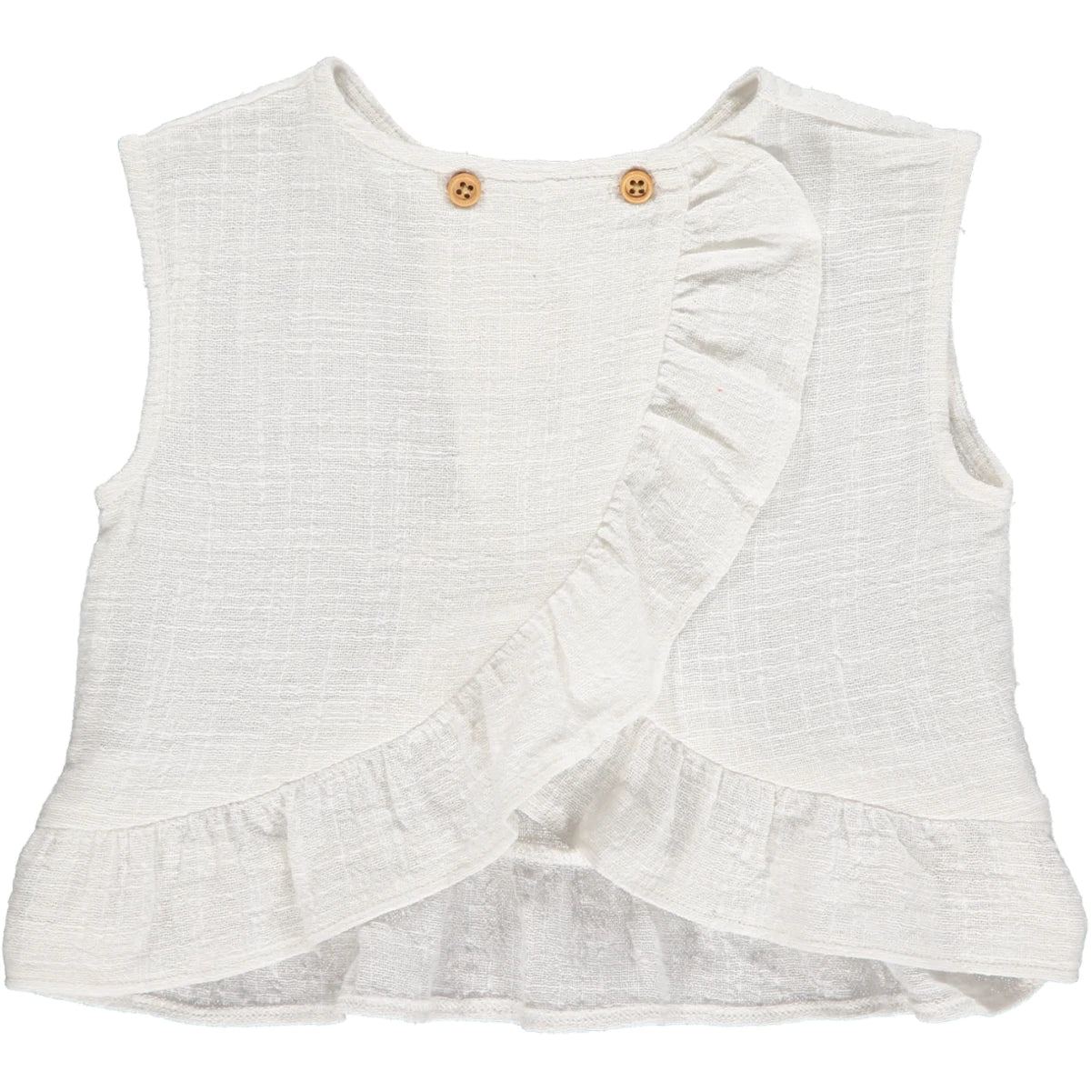 Linen Ruffle Tank